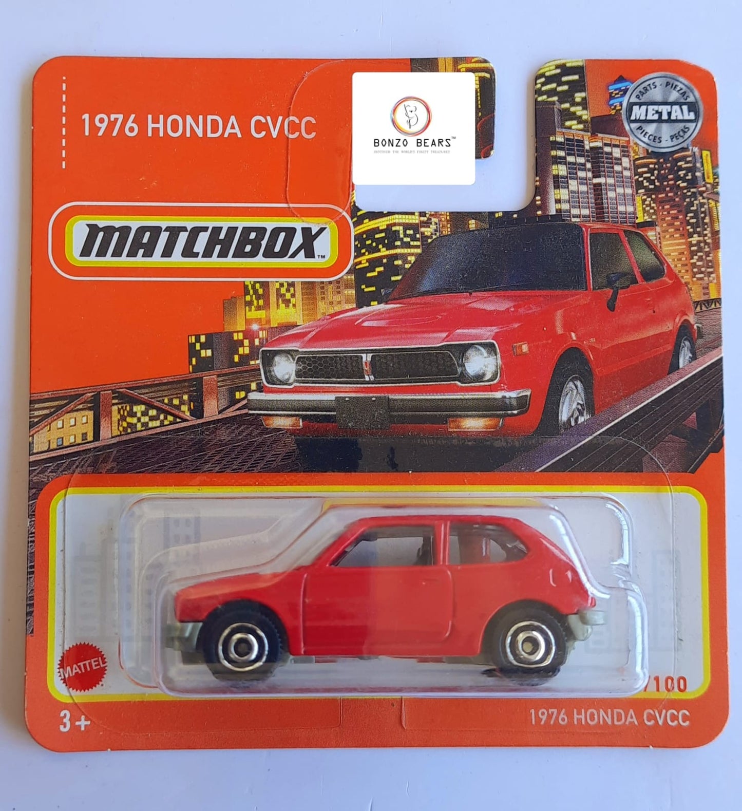 1976 Honda CVCC - Matchbox (European Short Card) | Bonzo Bears