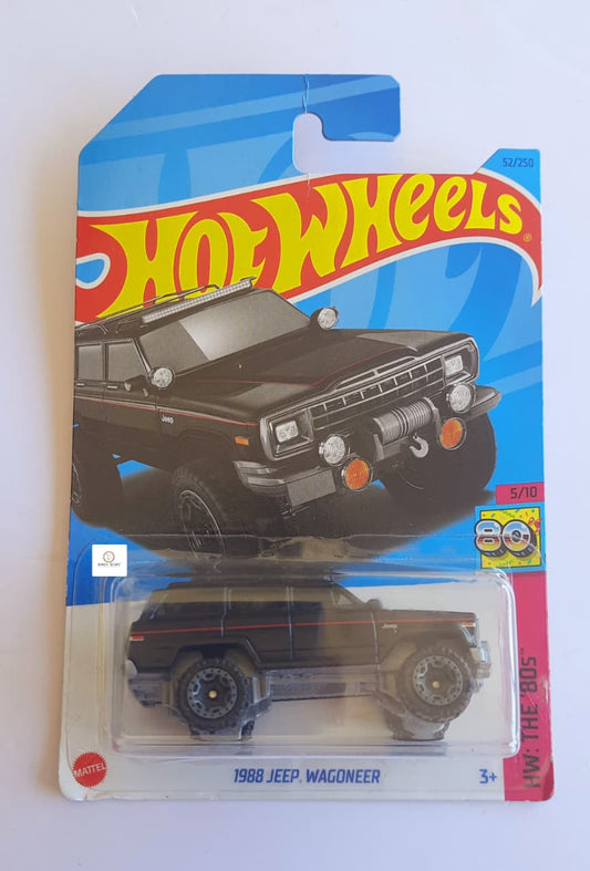 1988 Jeep Wagoneer - Hot Wheels ( Matt Black ) CBJ