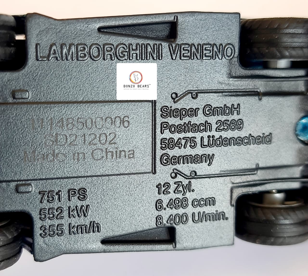 Lamborghini Veneno - Siku | Bonzo Bears PB45