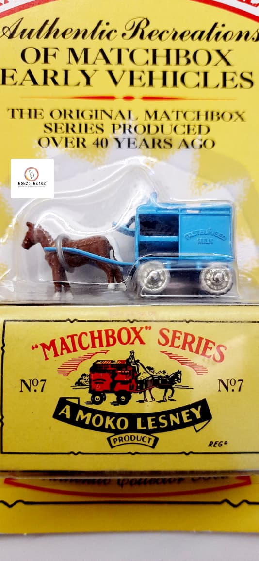 Matchbox Originals No. 7 Horse-Drawn Milk Float (1992 Released) | Bonzo Bears BB11
