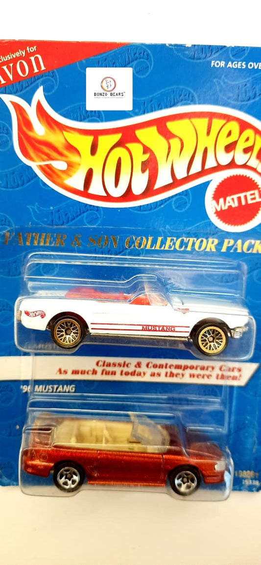 Rare Exclusive Collection AVON Father & Son Mustang Set(Heavy casting) - '65 Mustang and '96 Mustang - (1995 Release) | Bonzo Bears PB52