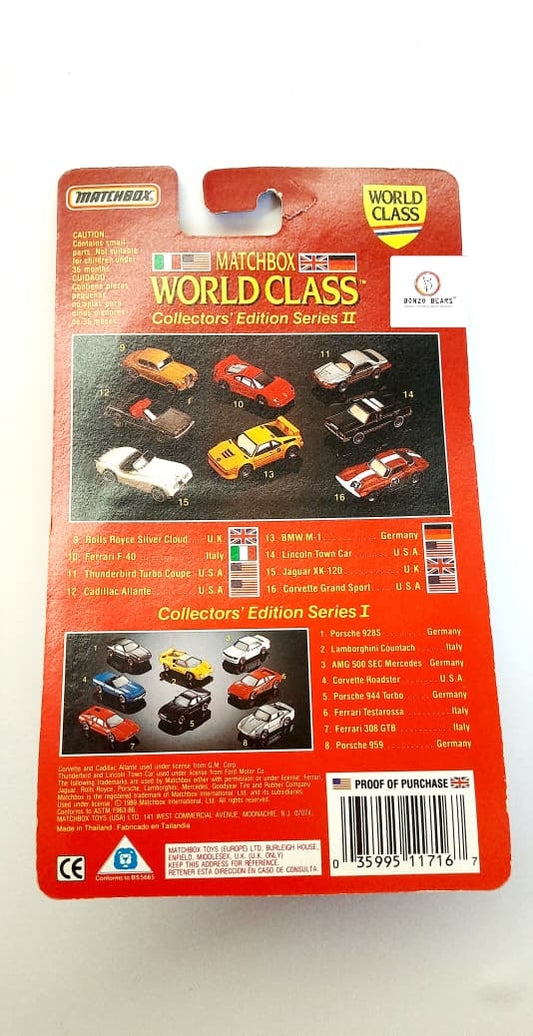 Rolls-Royce Silver Cloud (1985 Released) -Matchbox World Class #9 Series II | Bonzo Bears