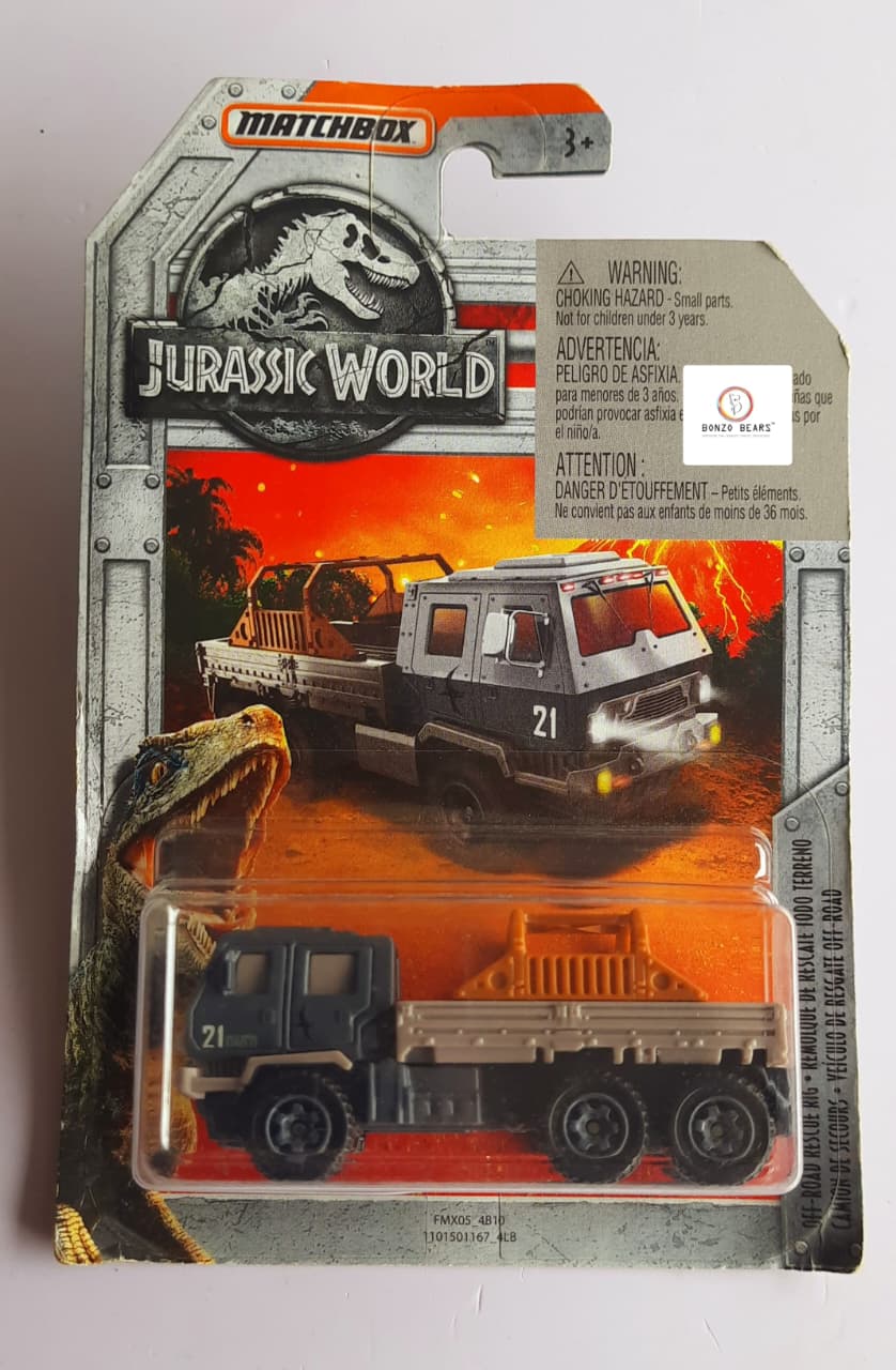 Jurassic World Off-Road Rescue Rig - Matchbox | Bonzo Bears PB54