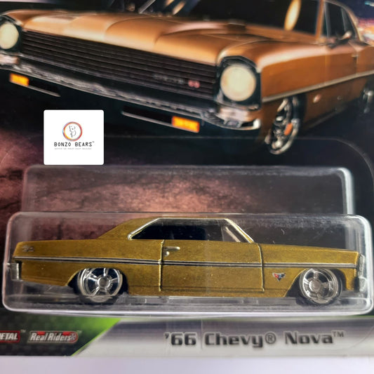 Premium '66 Chevy Nova - Fast and Furious - Hot Wheels (Gold) | Bonzo Bears CB