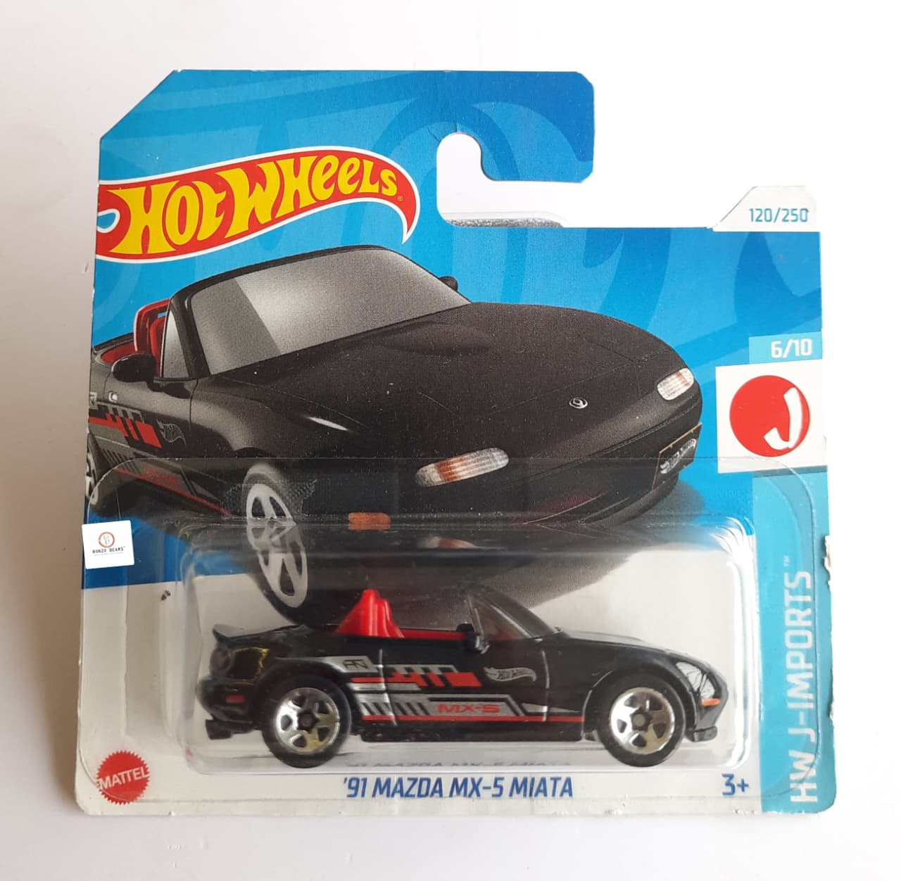 '91 Mazda MX-5 Miata - Hot Wheels - Short card