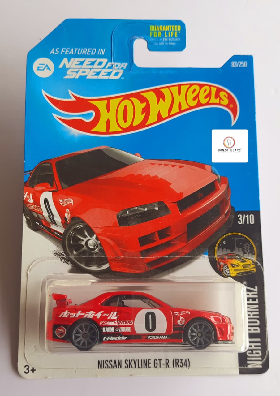Nissan Skyline GT-R R34 - Hot Wheels | Bonzo Bears