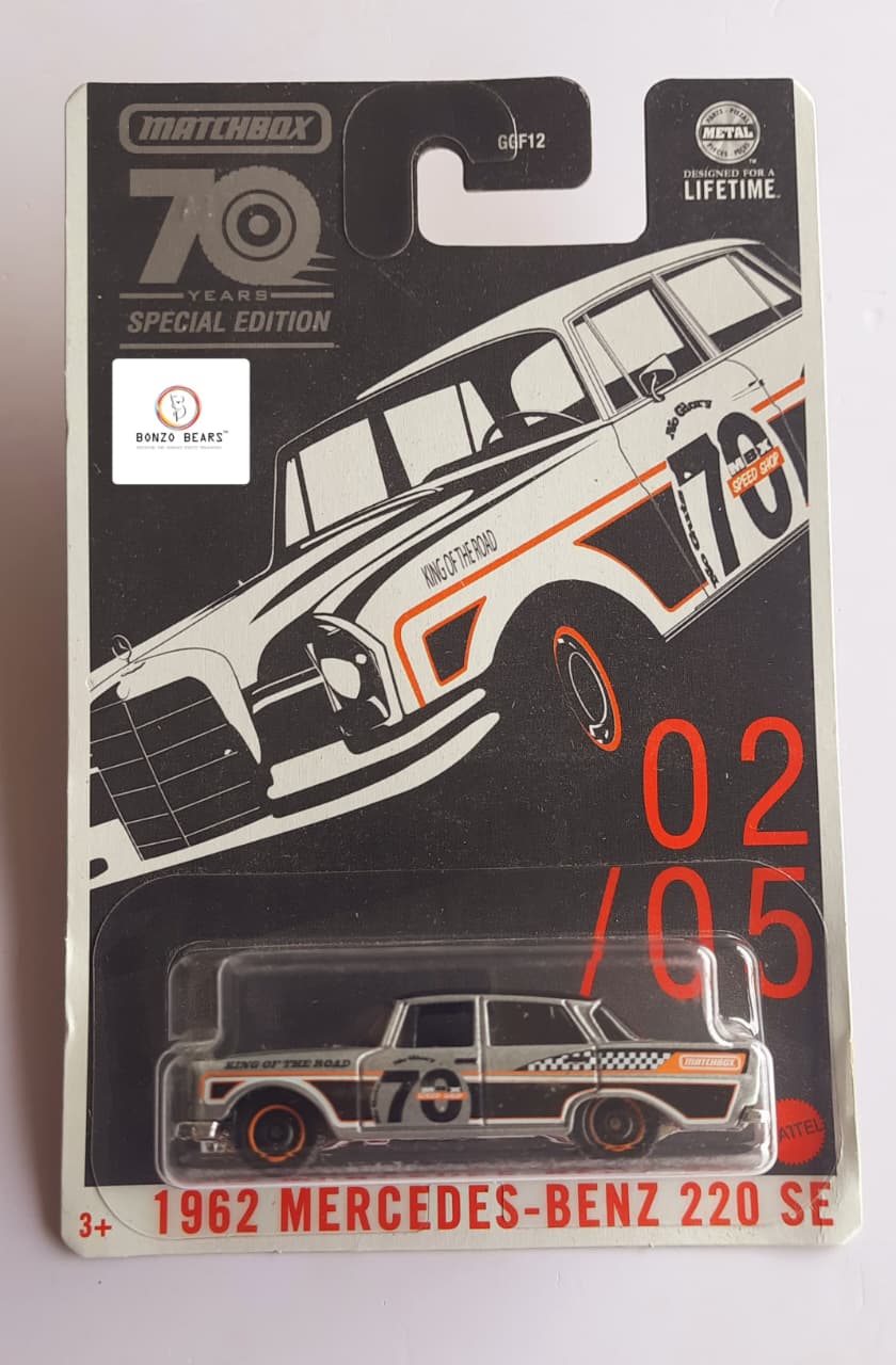 Special Edition 1962 Mercedes-Benz 220 SE -Matchbox | Bonzo Bears MB1, PB45