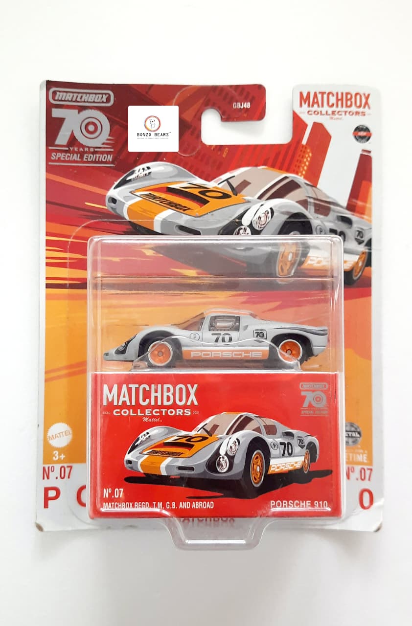 Matchbox 70 years Special edition Porsche 910 | Bonzo Bears