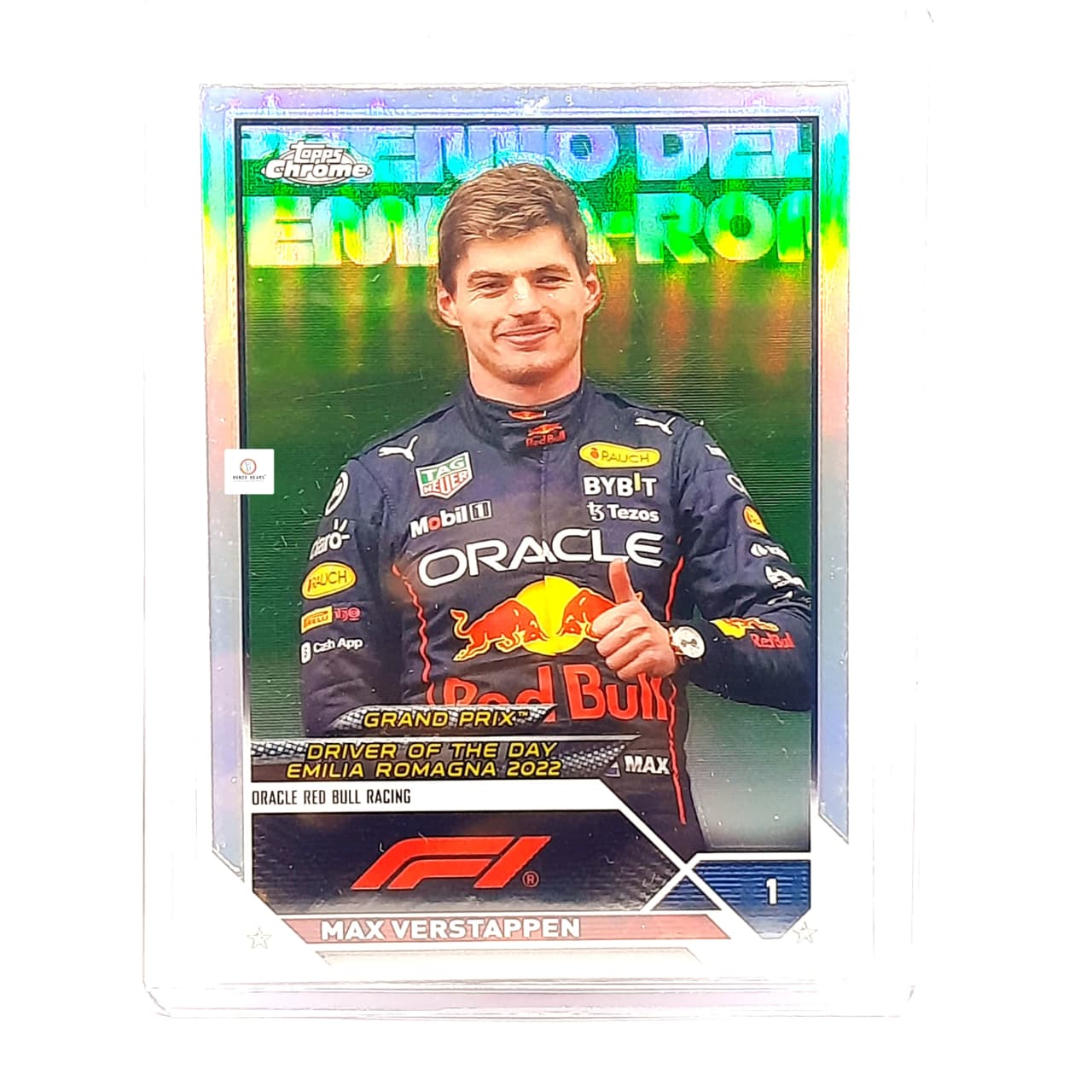 2023 MAX VERSTAPPEN OPPS CHROME ORACLE RED BULL RACING GREEN REFRACTOR