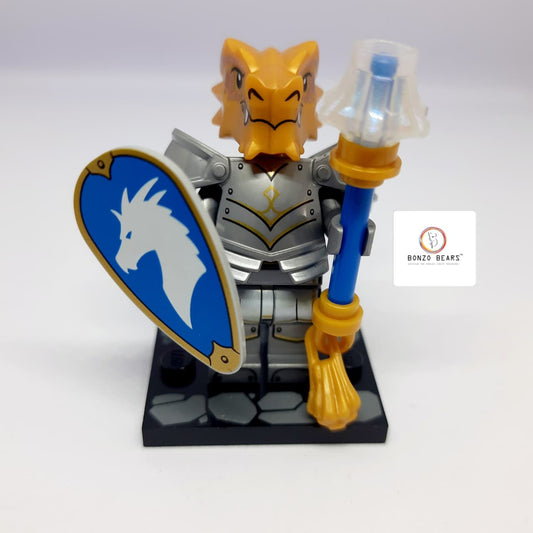 LEGO Dungeons & Dragons Series Minifigures - Dragonborn Paladin with Shield and staff