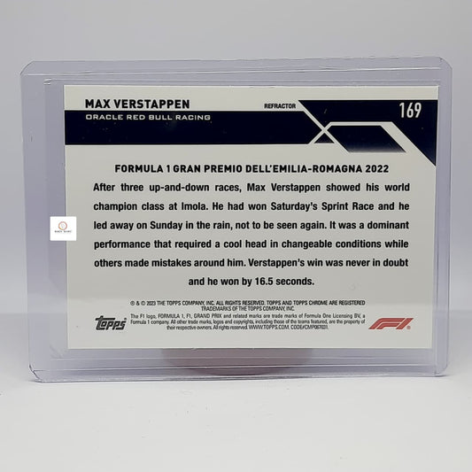 2023 MAX VERSTAPPEN OPPS CHROME ORACLE RED BULL RACING GREEN REFRACTOR