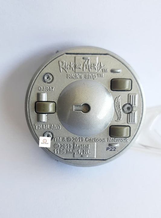 Rick and Morty Rick's - Space Ship Hot Wheels Premium -1/64 (Loose,With Stand)