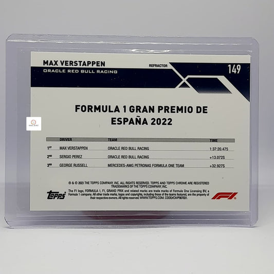 2023 Topps Chrome Formula 1 – Grand Prix Winners Max Verstappen #149 Refractor Card | Bonzo Bears