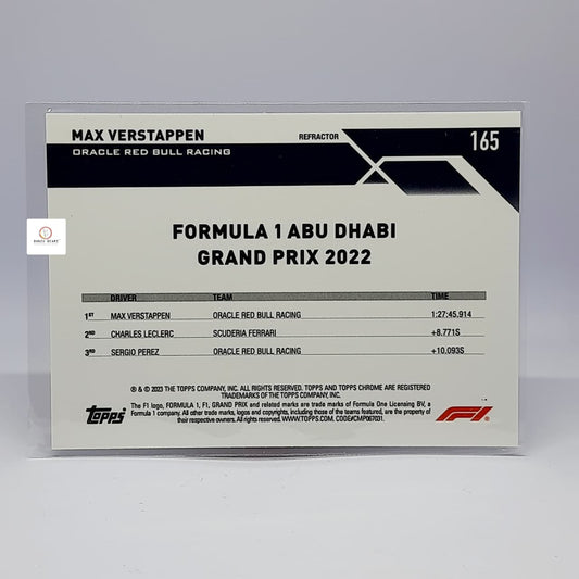 Max Verstappen, Refractor #165 - 2023 Topps Chrome Formula 1