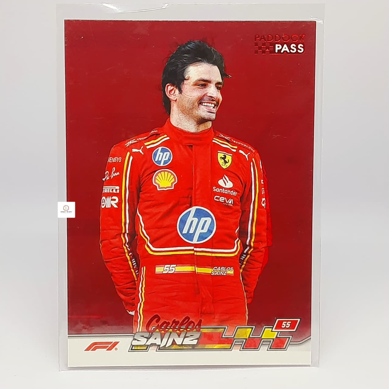 2024 Topps Paddock Pass Formula 1 - Red Foil Carlos Sainz #4
