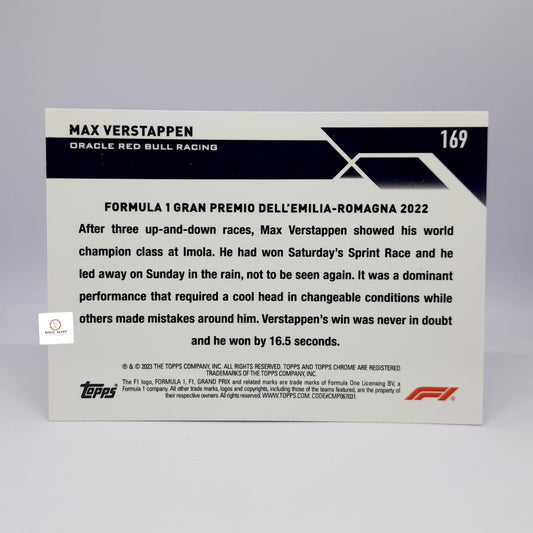 Max Verstappen Red Bull Racing #169 2023 Topps Chrome Formula 1 F1 - Base card