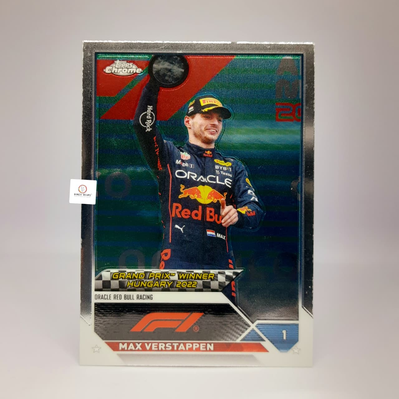 Topps chrome Red Bull Max Vestappen - Magyar Nagydij 2022 #156 - Base card