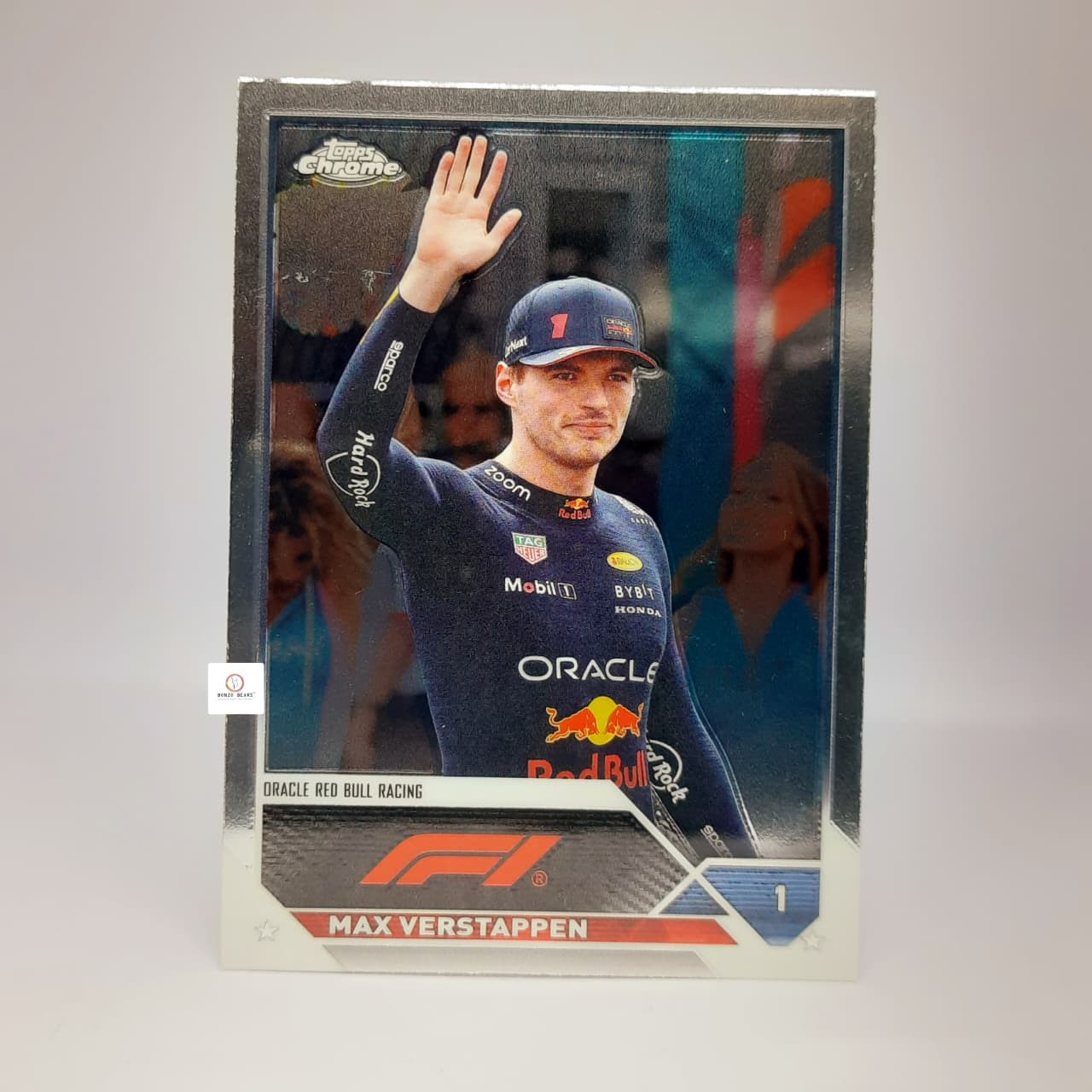 Topps Chrome 2023 Max Vestappen Champion Ship Leader Portrait # 3- 2022 Base Card