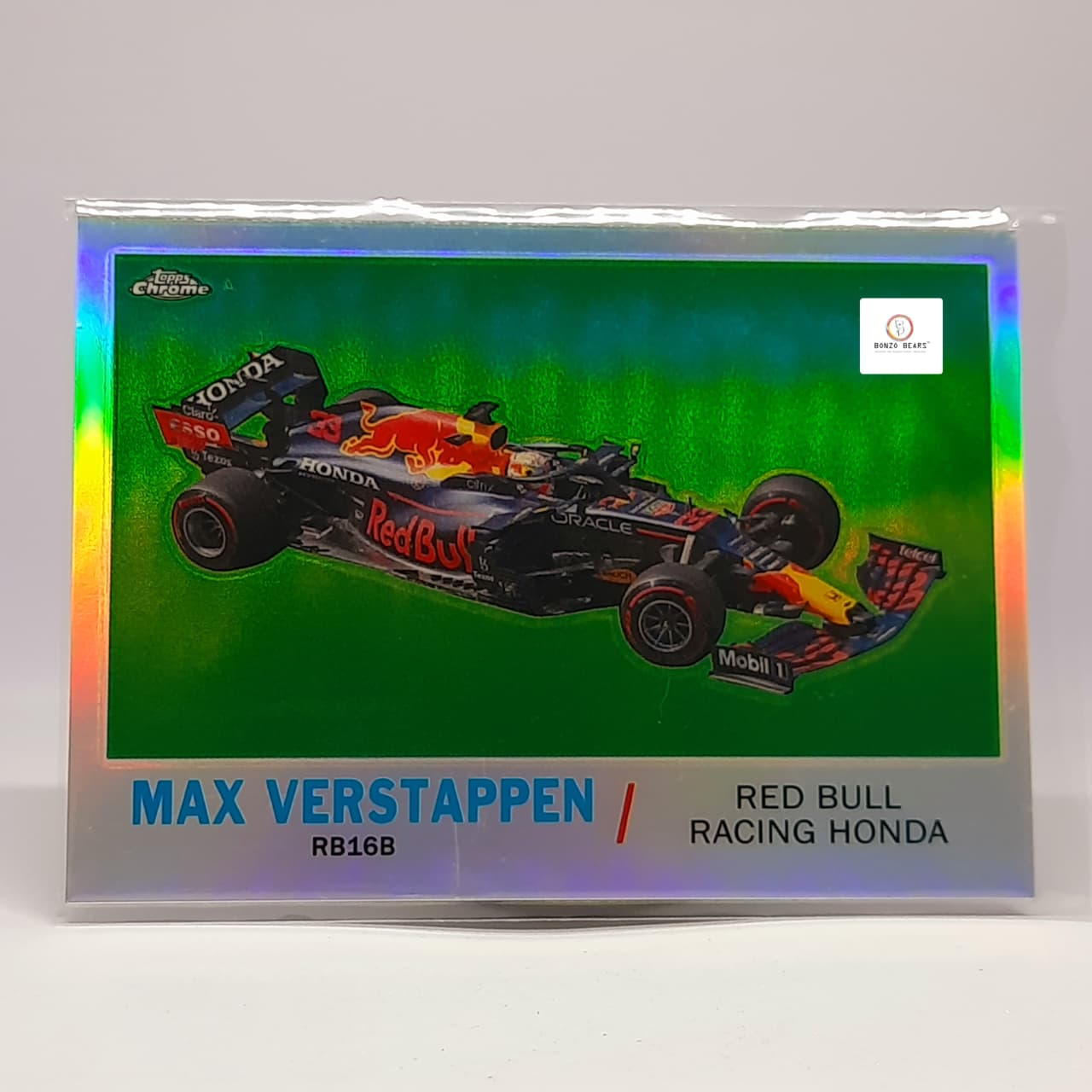 Max Verstappen #T61-MV - 2021 Topps Chrome Formula 1 F1 - Insert Refractor card| Oracle Red Bull Racing | Bonzo Bears