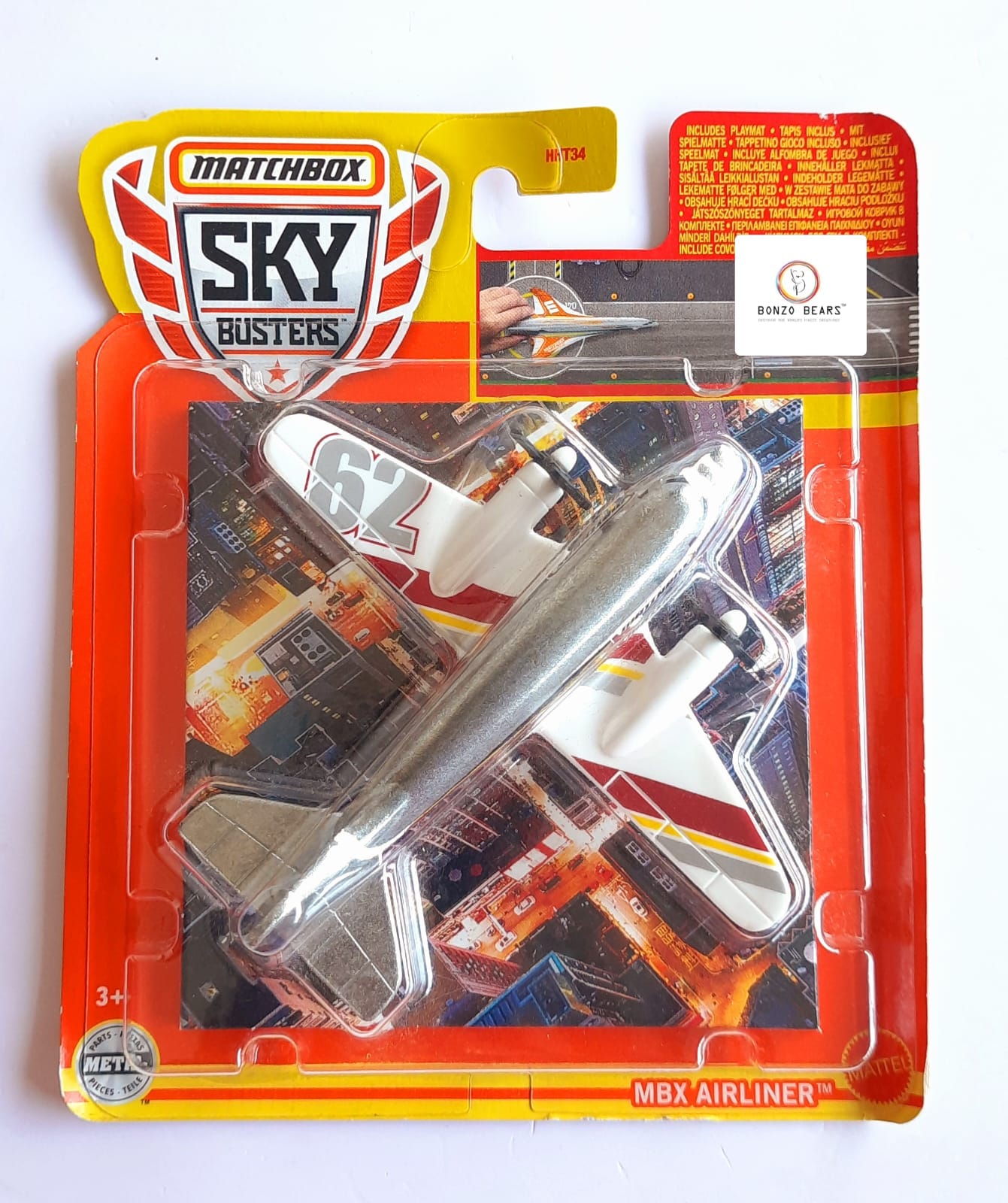 Matchbox Skybusters MBX Airliner | Bonzo Bears MB3