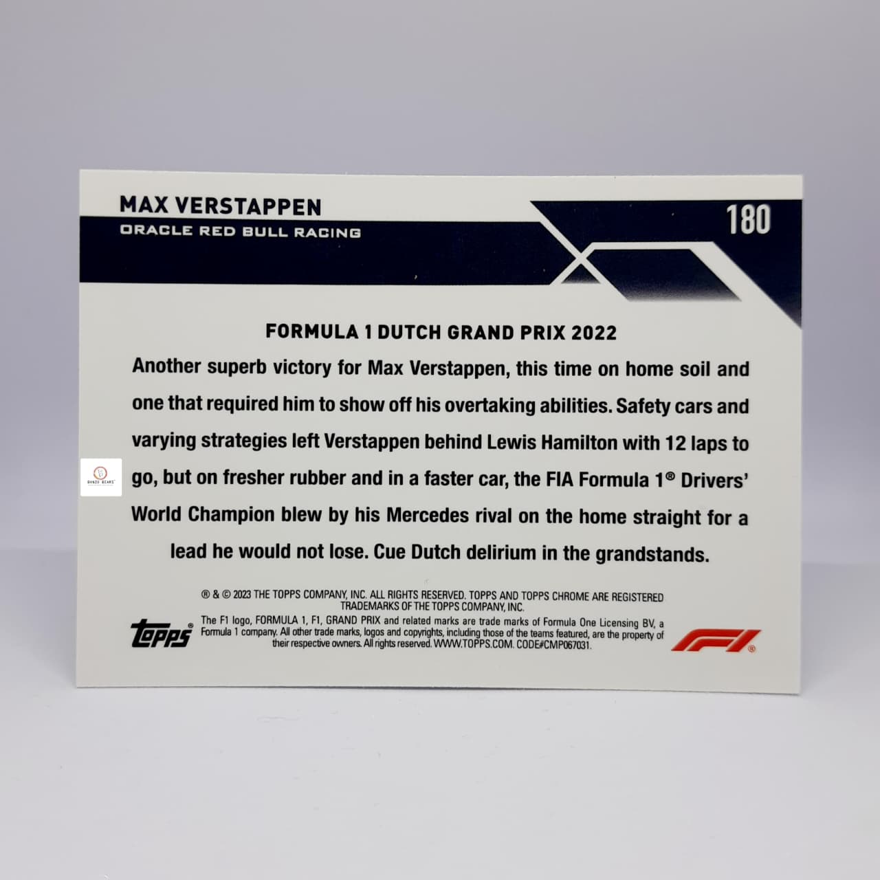 2023 Topps Chrome Formula 1 F1 Max Verstappen Purple Green Base card #147