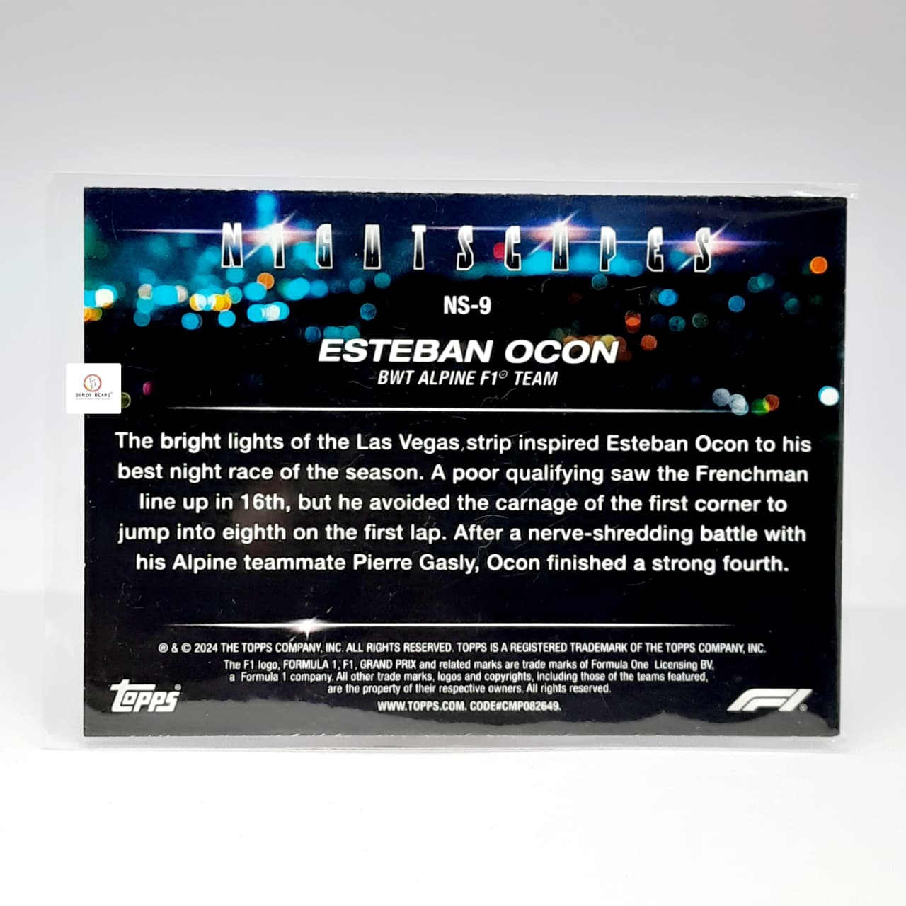 2024 Topps Paddock Pass Formula 1 - Esteban Ocon #NS-9- Refractor card