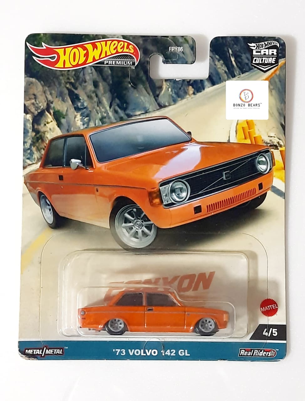 '73 Volvo 142 GL - Hot Wheels Premium Car Culture | Bonzo Bears - P5