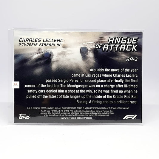 2024 Topps Paddock Pass F1 Charles Leclerc Angle of Attack Red #AA-3