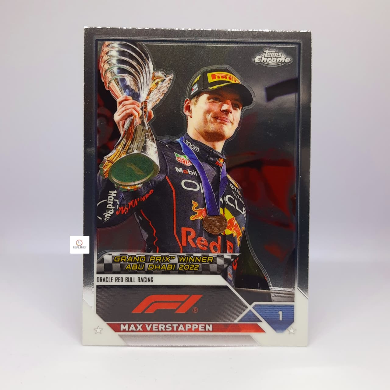 2023 Topps Chrome F1 Max Verstappen Red Bull #165 (Abu Dhabi Grand Prix in 2022) Base card