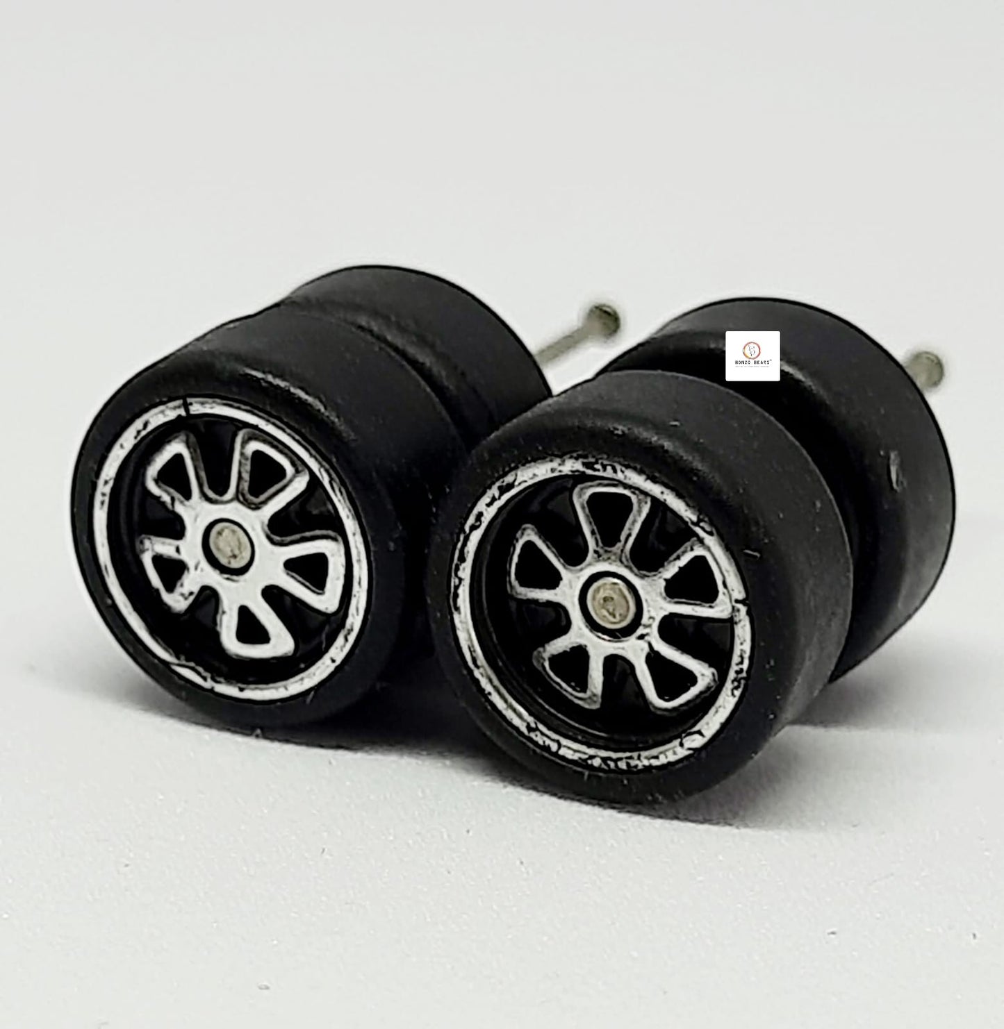10mm Dia 5 SPOKE FUCHS Porsche Real Riders Wheels Rims-for 1/64 Scale Cars