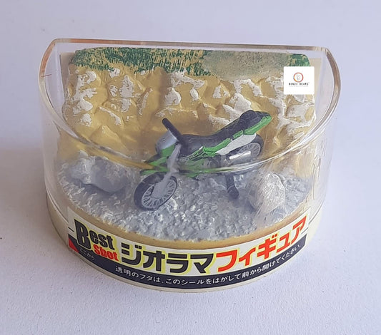 Kawasaki KLX250 (Green) Riverside Off-Road Bike - BestShot Suntory Bike -1/72- ( Outer plastic has scratches)