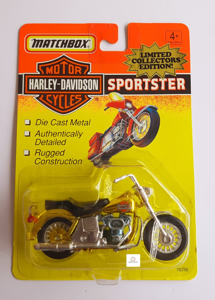 Harley-Davidson Sportster - Matchbox -1993 Gold Chrome Limited Edition -1:18 scale