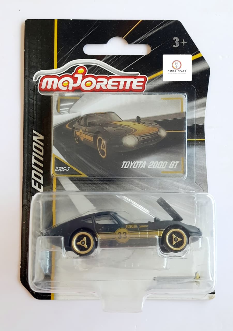 Limited Edition Toyota 2000 GT (Black/Gold) - Majorette | Bonzo Bears