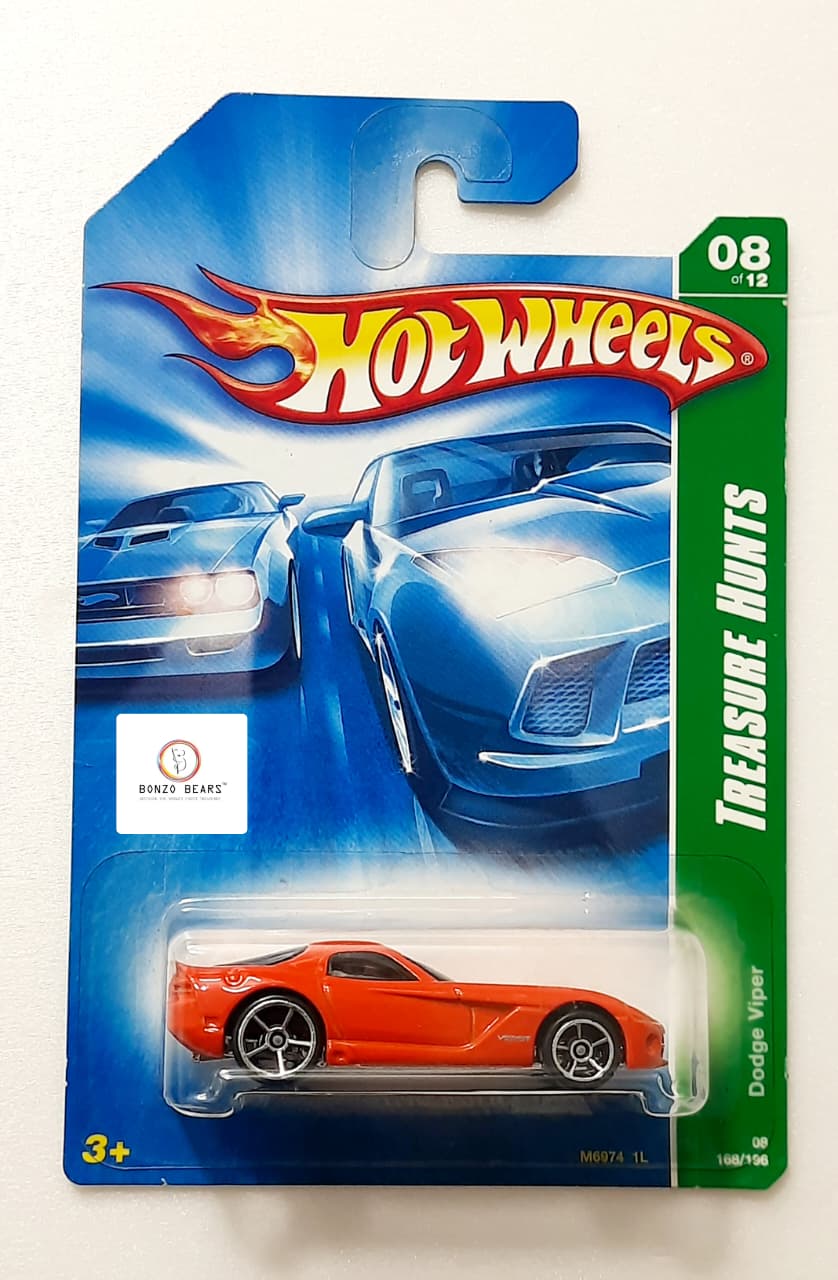 Dodge Viper - Treasure Hunt Series - Hot Wheels - 2008 Release | Bonzo Bears