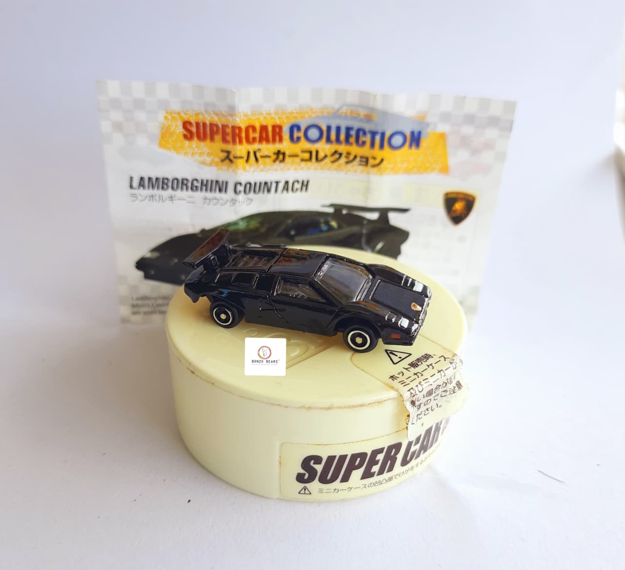 Lamborghini Countach Black - "Supercar Collection" - Black - 1/100 Scale