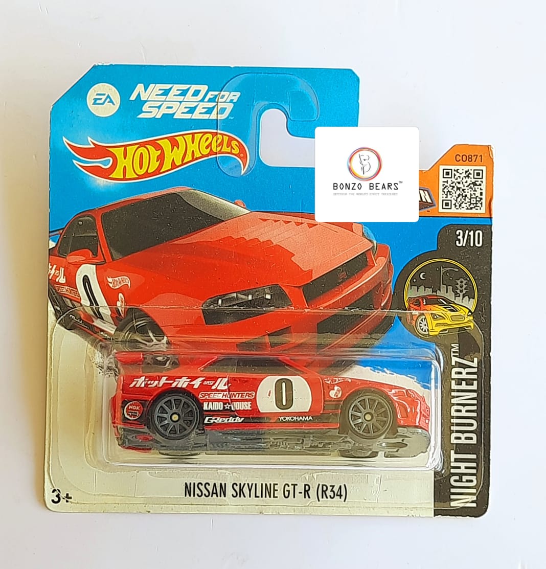 Nissan Skyline GT-R (R34)- Hot Wheels (Short Card) | Bonzo Bears