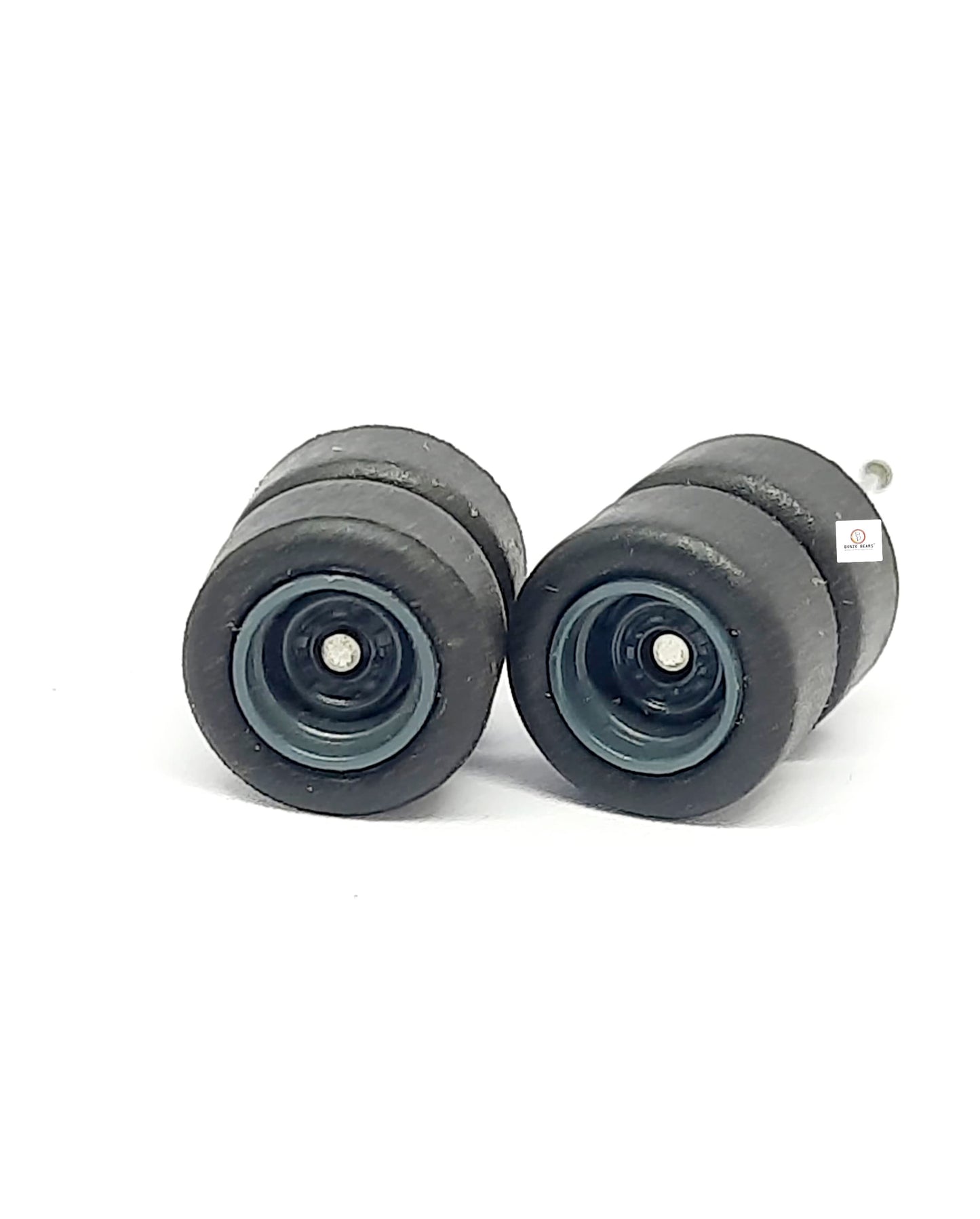 10mm Dia - Blue Rim - Rubber Tyres - for 1/64car