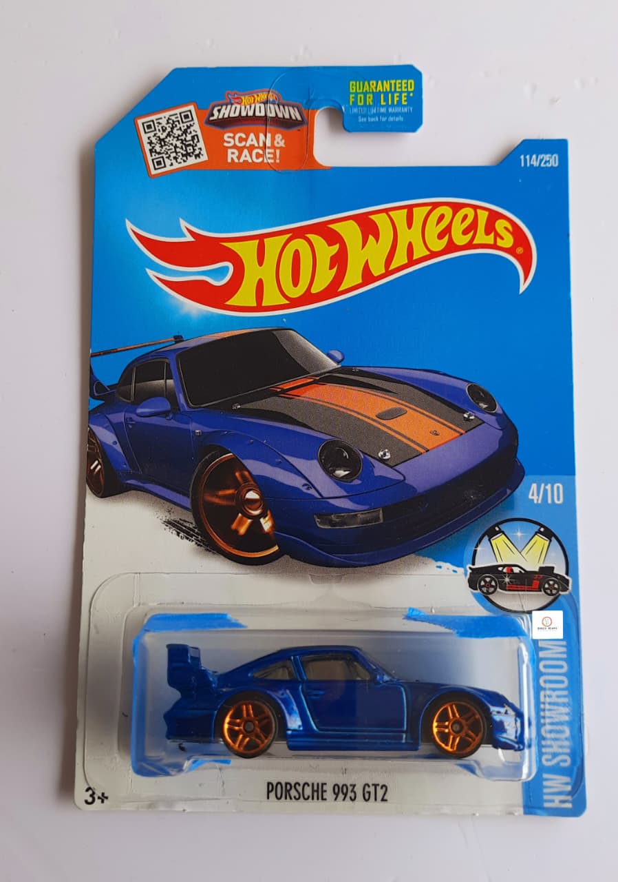 Porsche 993 GT2- Hot Wheels 2016 -HW Showroom Dark Metallic Blue