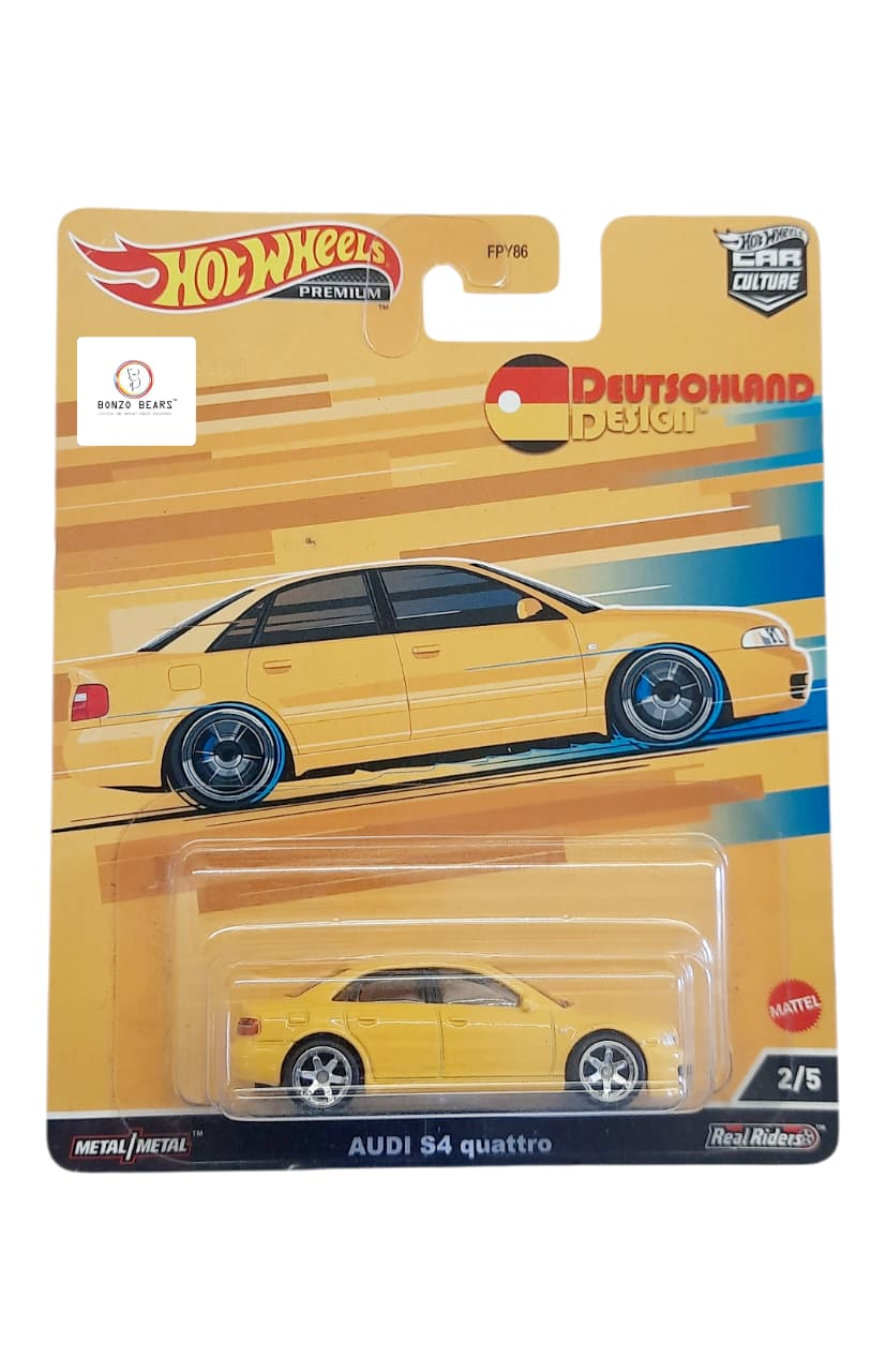"Deutschland Design" Audi S4 quattro - Hot Wheels Premium 2022 release | Bonzo Bears