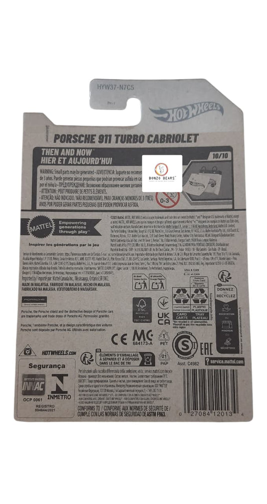 Porsche 911 Turbo Cabriolet Import card- Hot Wheels | Bonzo Bears PB3