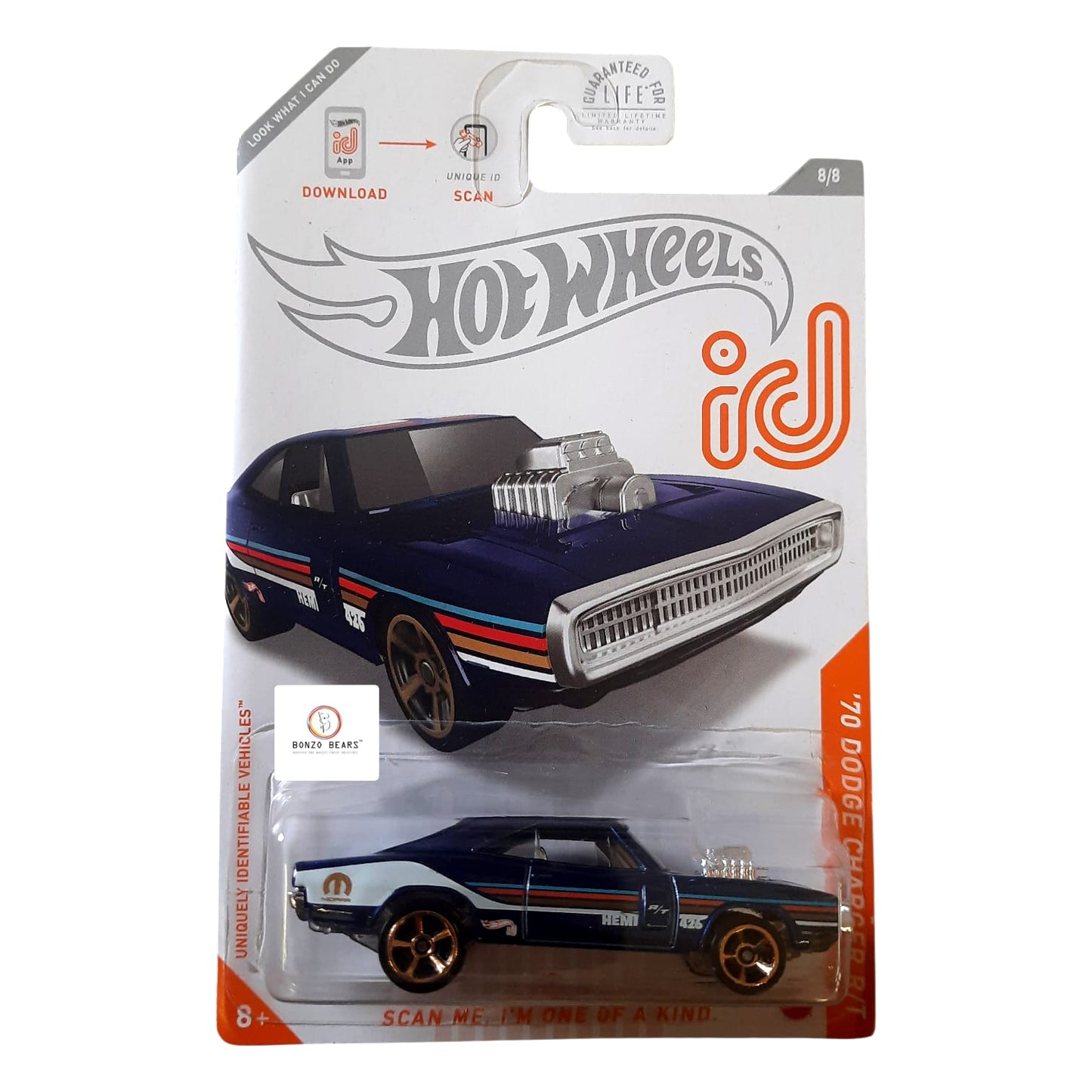 Rare Hotwheels ID Car '70 Dodge Charger RT - CHASE (2020 release) | Bonzo Bears