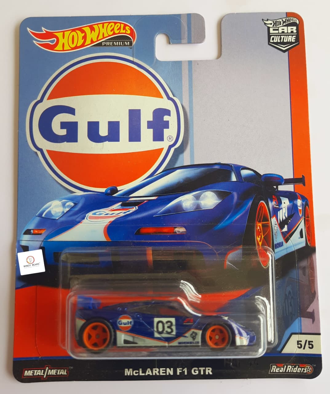 McLaren F1 GTR - Gulf -Hot Wheels Premium Car Culture
