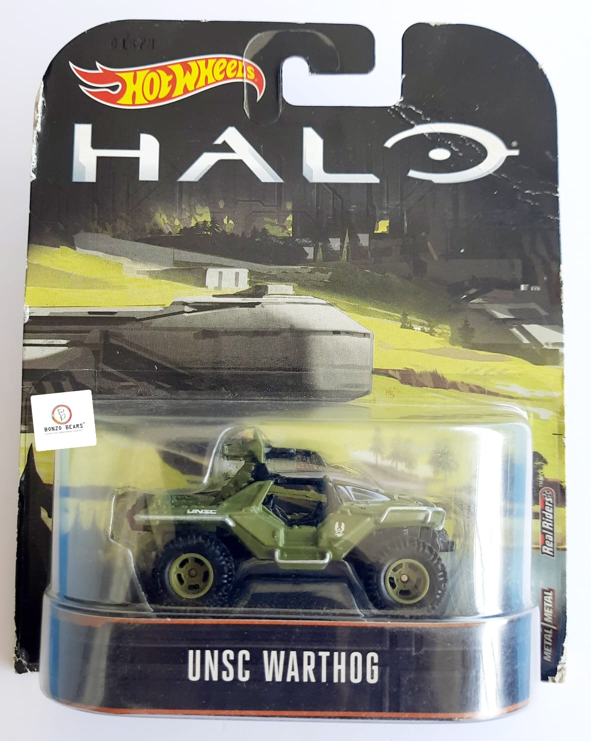 Halo UNSC Warthog - Hot Wheels Retro Entertainment Card
