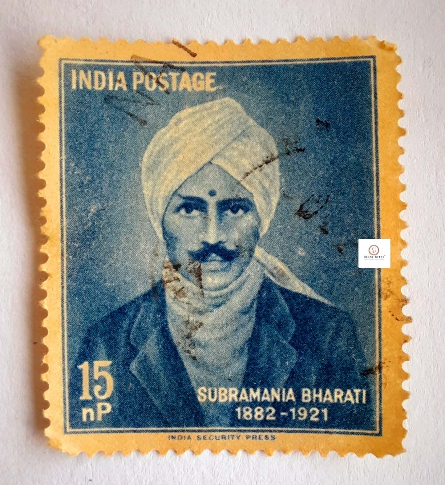 Subramaniya Bharathiyar - India Stamp