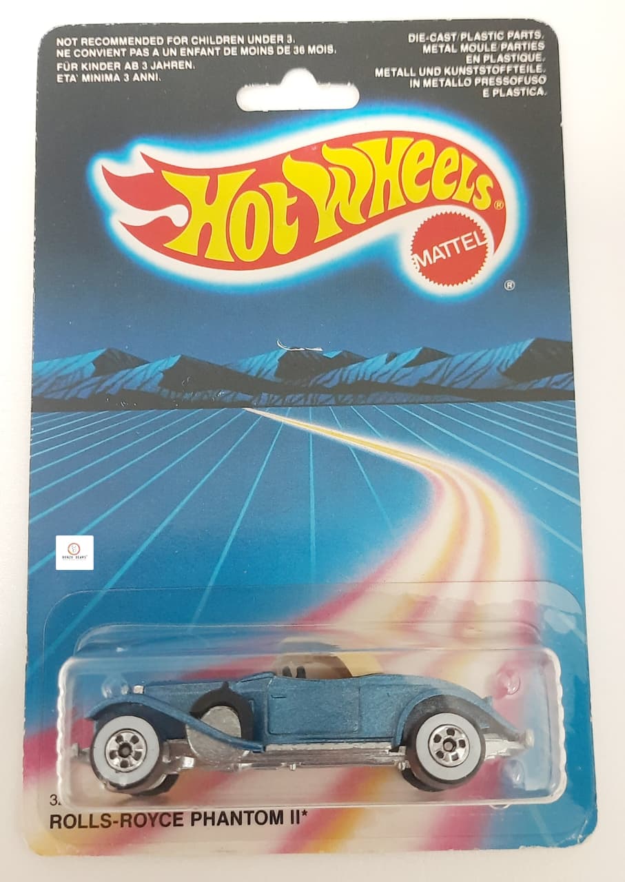 Exclusive Rainbow Card - Rolls-Royce Phantom II - vintage Blue card Hot Wheels