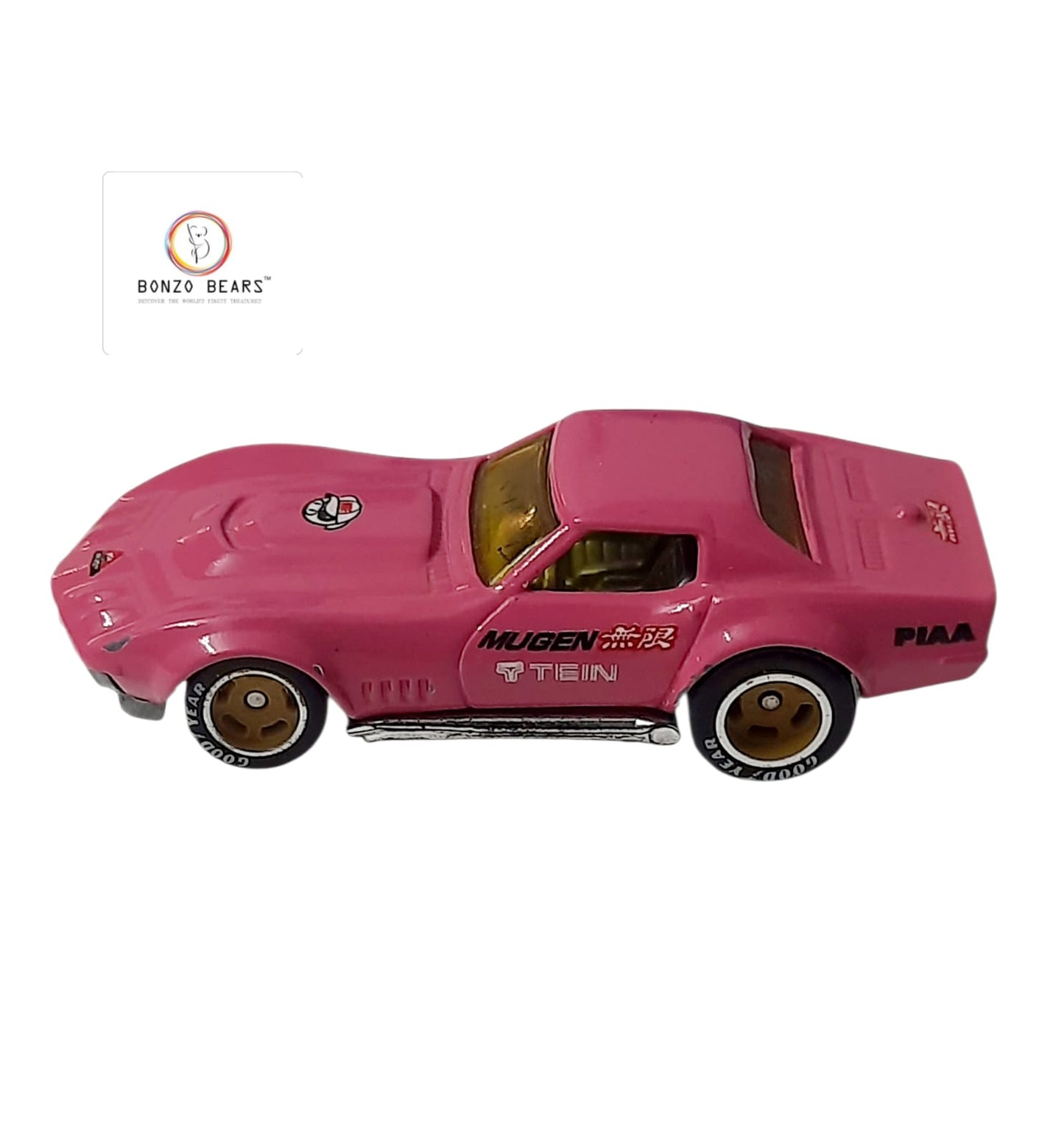 '69 Capo Corvette With Good Year Wheels - Hot Wheels (Pink) | Bonzo Bears