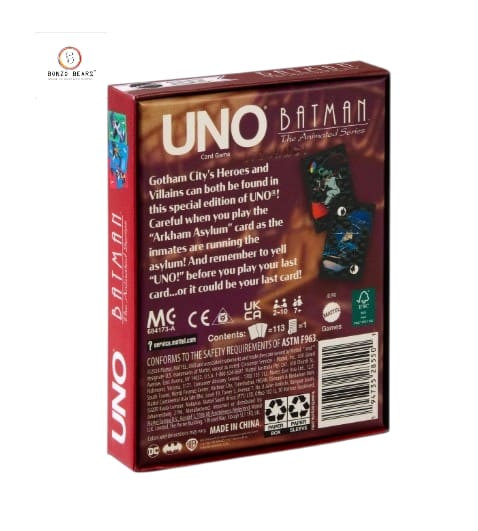 UNO Fandom Batman - The Animated Series Cards Deck | Bonzo Bears