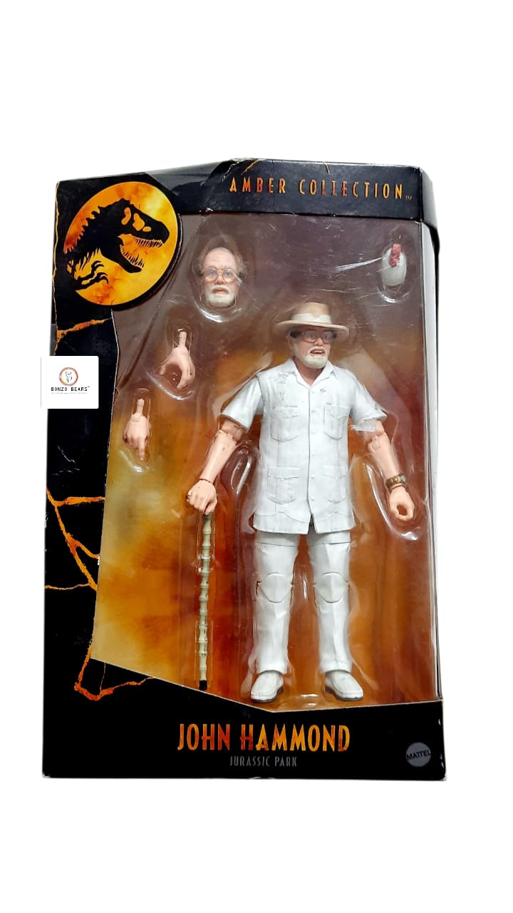 John Hammond -16 Movable Joints, Interchangeable Hands and Head- Amber Collection Jurrasic Park | Bonzo Bears