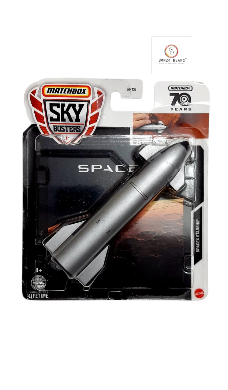 Spacex Starship -Matchbox Sky Busters , Includes playmat | Bonzo Bears