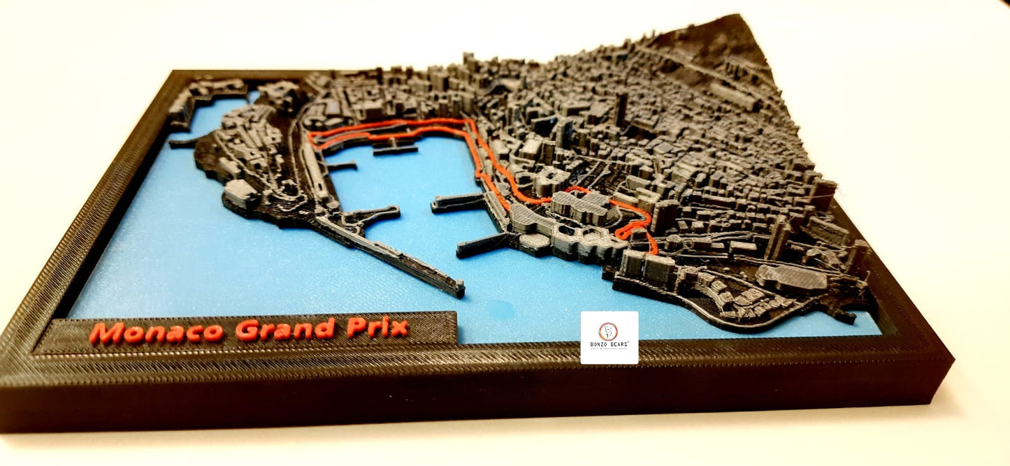 Monaco Grand Prix with City View | High Detailed 3D Printed